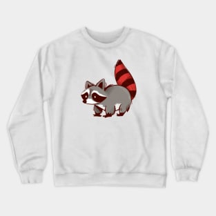 Cute Raccoon Drawing Crewneck Sweatshirt